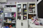 Study desk, Cupboards and shelves, 2 items As seen in the picture