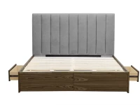 Queen bed frame, Dressing Table with Mirror, Bedside Table x 2