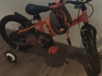 Medium size desk, Office chair, TV 44 inch 2 units, Children bicycle, ...