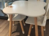 Medium size desk, Office chair, TV 44 inch 2 units, Children bicycle, ...