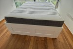 Queen size bed frame and mattress, 40 inch TV