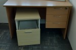 Writing tables, Chest drawer, 2 office chairs