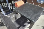 Two single bed mattresses, 1 outdoor table with two chairs, 8 packing ...