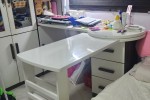 Study desk, Cupboards and shelves, 2 items As seen in the picture