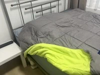 King bed and module base with bed head 180x 190, double bed mattress a...