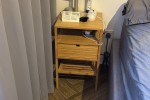 King Bed Frame, Side Table 2 qty, Television 55inch, TV Console, Shoe ...
