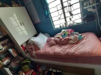 Single bed with storage, Single mattress with duvet