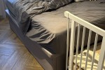King Bed Frame, Side Table 2 qty, Television 55inch, TV Console, Shoe ...