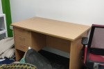 Writing tables, Chest drawer, 2 office chairs