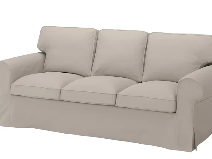 Ektorp IKEA 3 seater couch, Ektorp IKEA Arm Chair, Ottoman