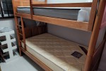 Double deck bed frame with 2 mattresses Super single