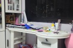 Study desk, Cupboards and shelves, 2 items As seen in the picture