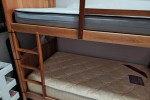 Double deck bed frame with 2 mattresses Super single