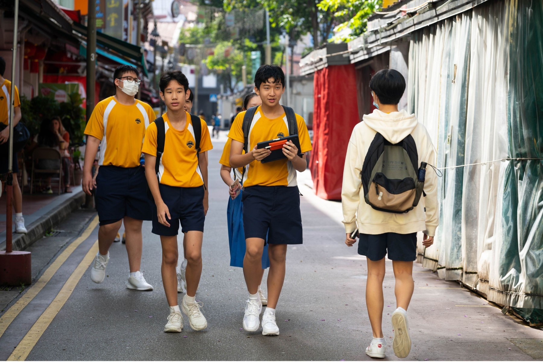 Singaporean students feeling the pressure of exams among classmates