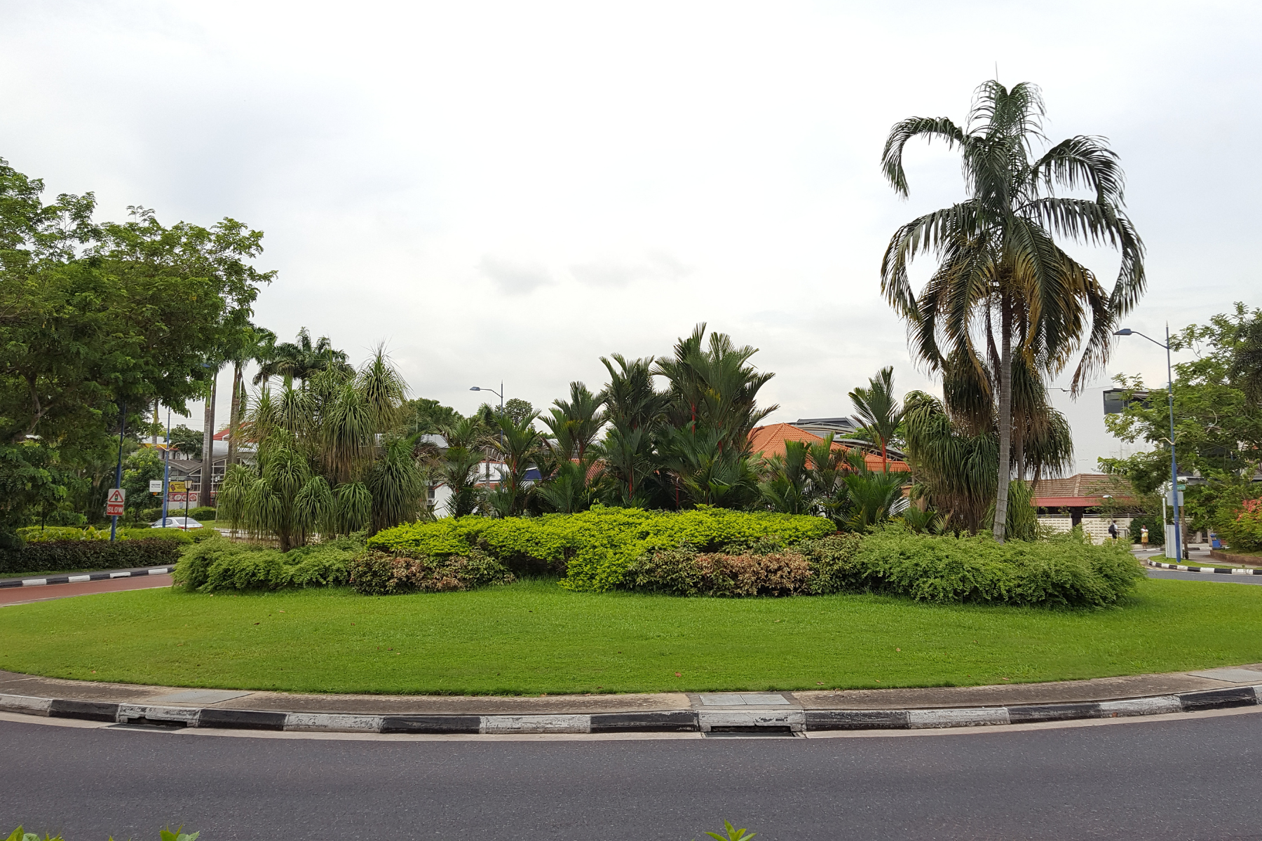 Roundabout in Serangoon Garden Estate, Singapore
